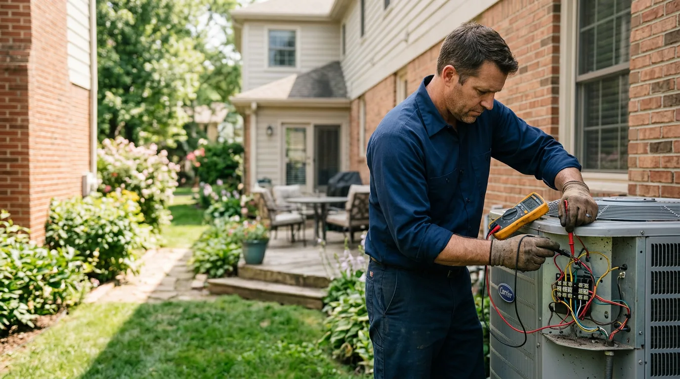 HVAC technician working near Germantown, KY